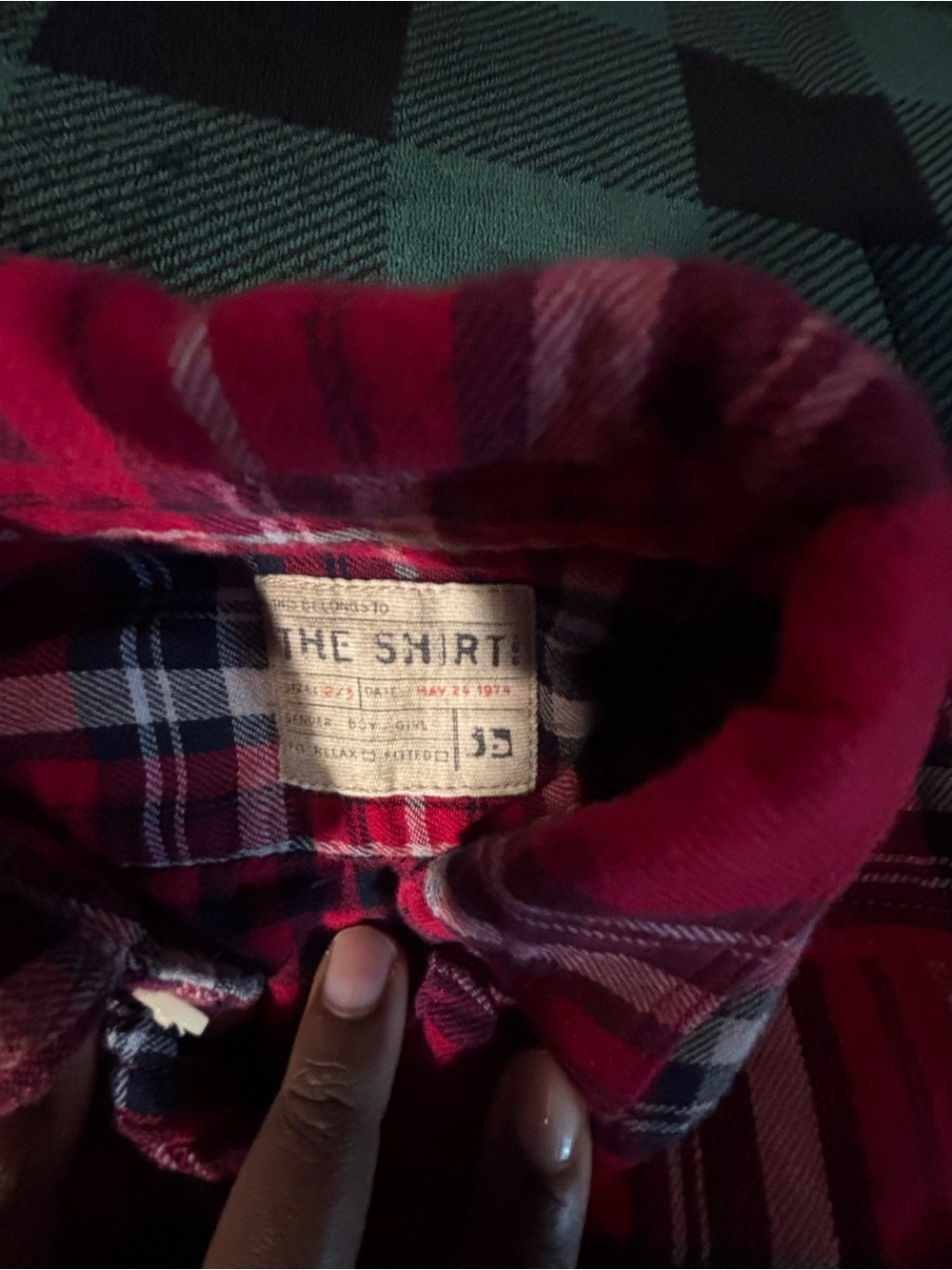 Kids Red Plaid Flannel Shirt